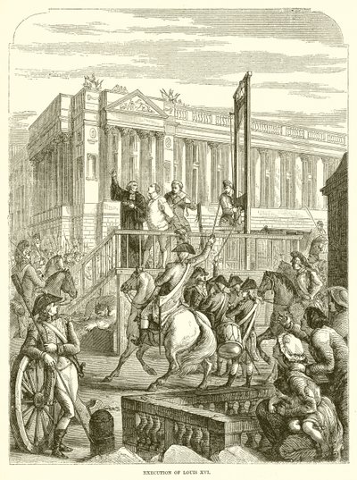 Execution of Louis XVI by English School